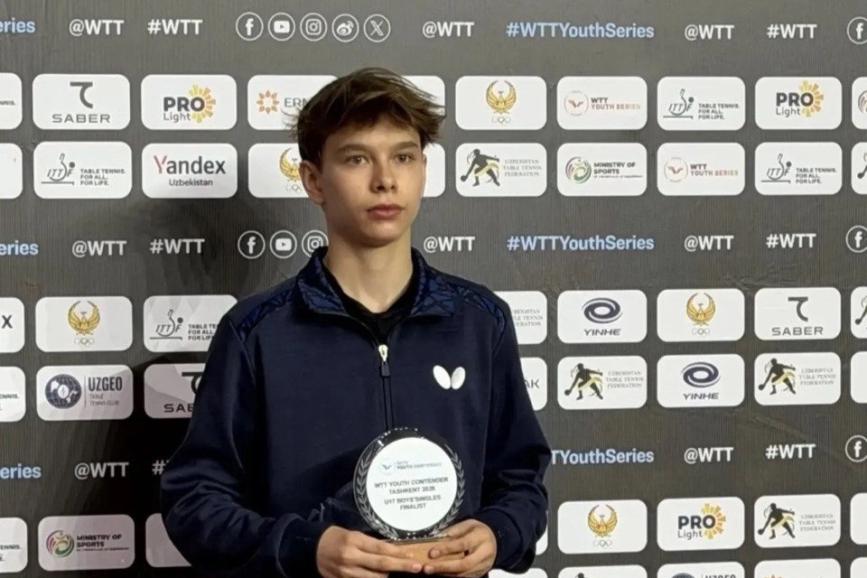 WTT Youth Contender Tashkent 2026. Рыбаков - финалист турнира до 18 лет (U17)